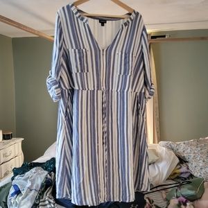 Plus size torrid striped summer dress